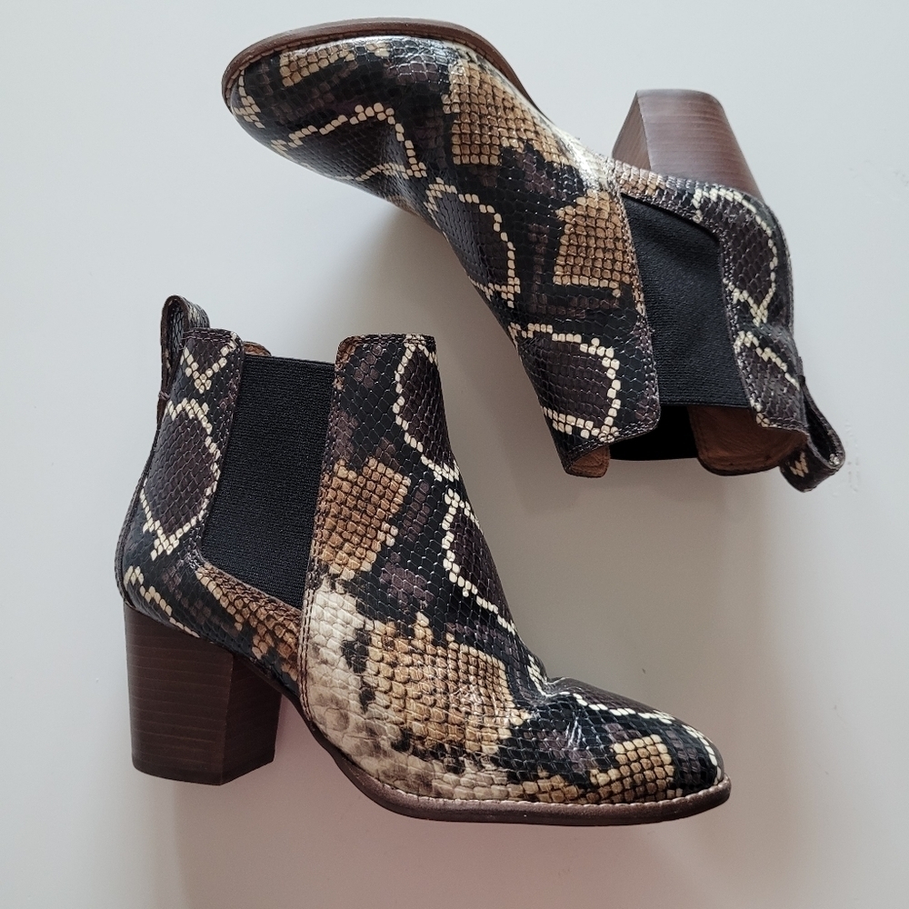 Madewell the regan boot in snake embossed leather - Picture 6 of 10